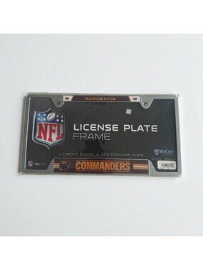 NFL Washington Commanders License Plate Frame NEW NWT
